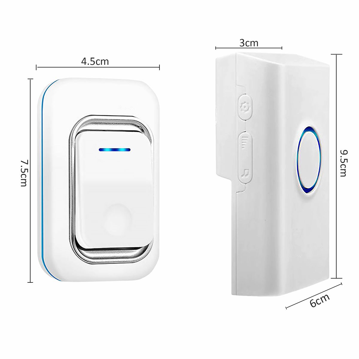 Long Range Wireless Chimes Doorbell Set_4