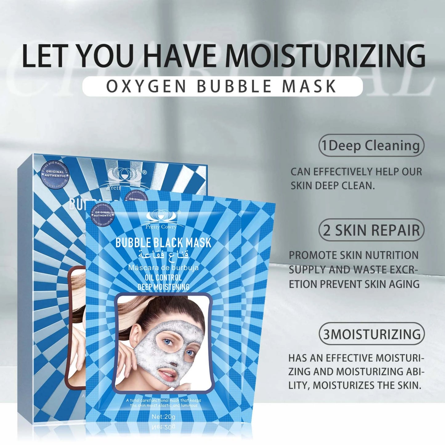 Oxygen Bubble Mask (10-Pack)