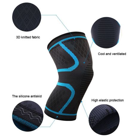 GreenLeaf Unisex Compression Knee Sleeve Support Brace Protector - Medium_1