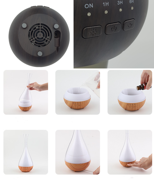 Aroma Diffusser Humidifier With Color Changing LED Light USB Humidifier_6