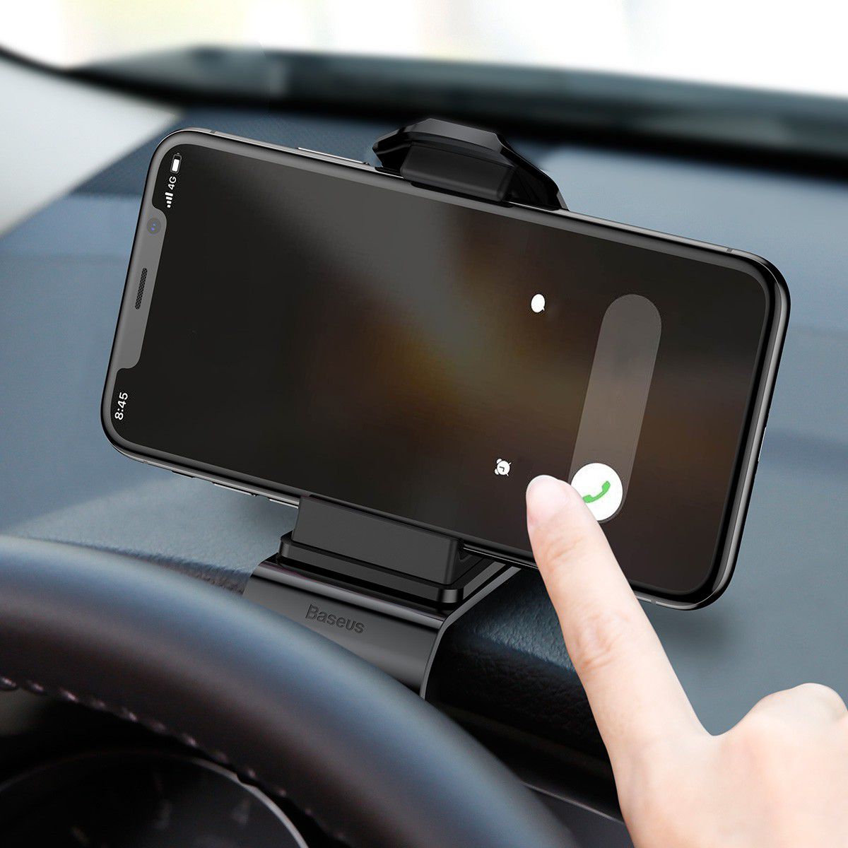 Car Dashboard Smartphone Mount Holder - Black_3
