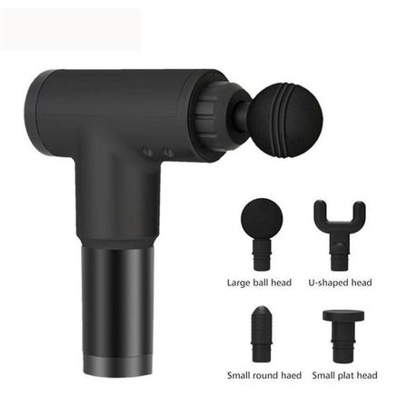 Massage Gun with 4 Changeable Heads - Black_2