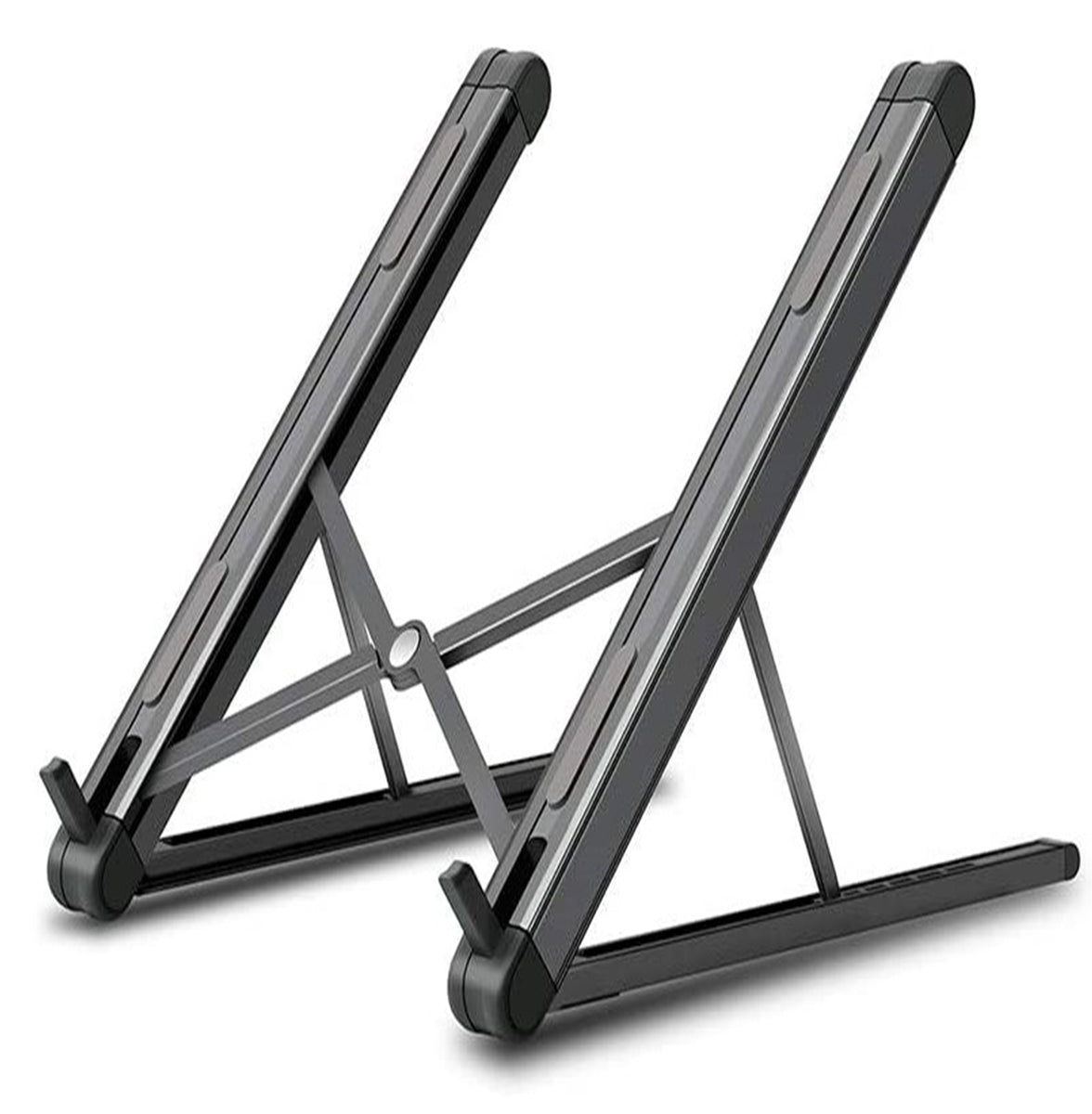 Portable Adjustable Foldable Laptop and Tablet Stand - Silver_0