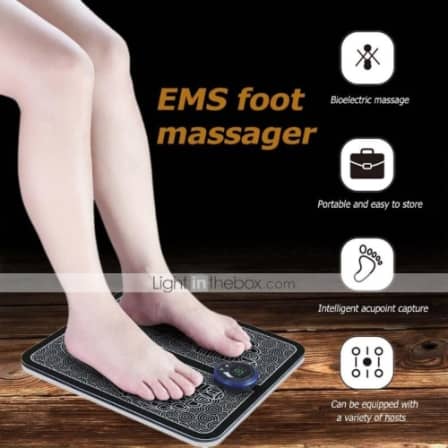 Electric EMS Foot Massage Pad Feet Acupuncture Stimulator_1