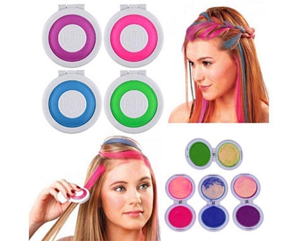 Hot Huez Temporary Hair Chalk-Set of 4 Colors_0