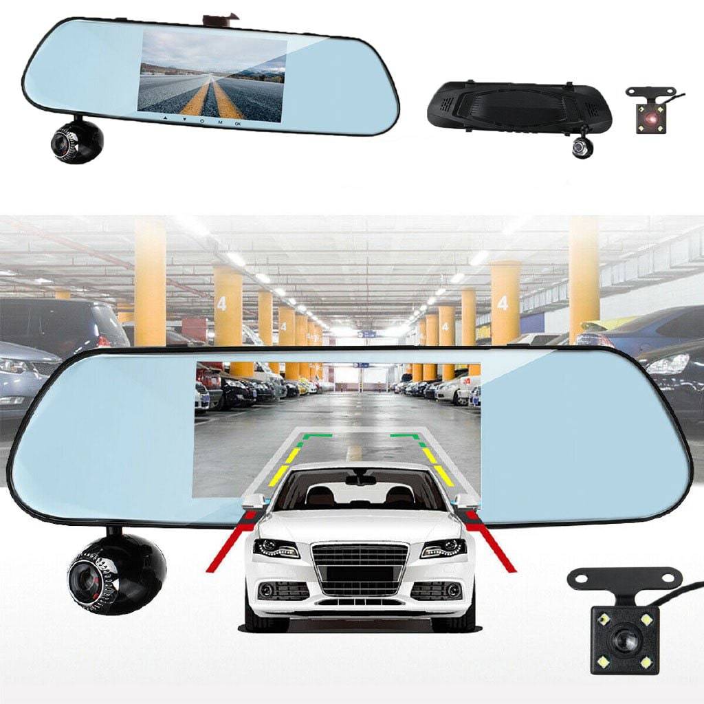 HD Driving Recorder DVR Rear View Mirror Camera Dash Cam Recorder G-sensor_0
