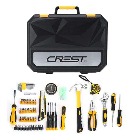 Crest Tool Set with Plastic Toolbox_0