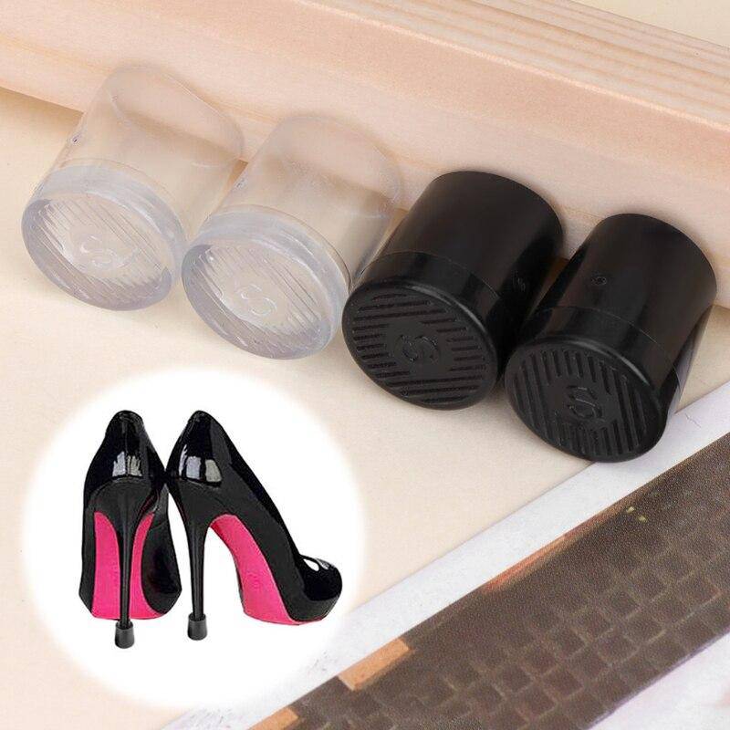 High Heel Protector Non Slip Cover Women Shoe Stopper - Transparent - L-1.6cm / Clear_0