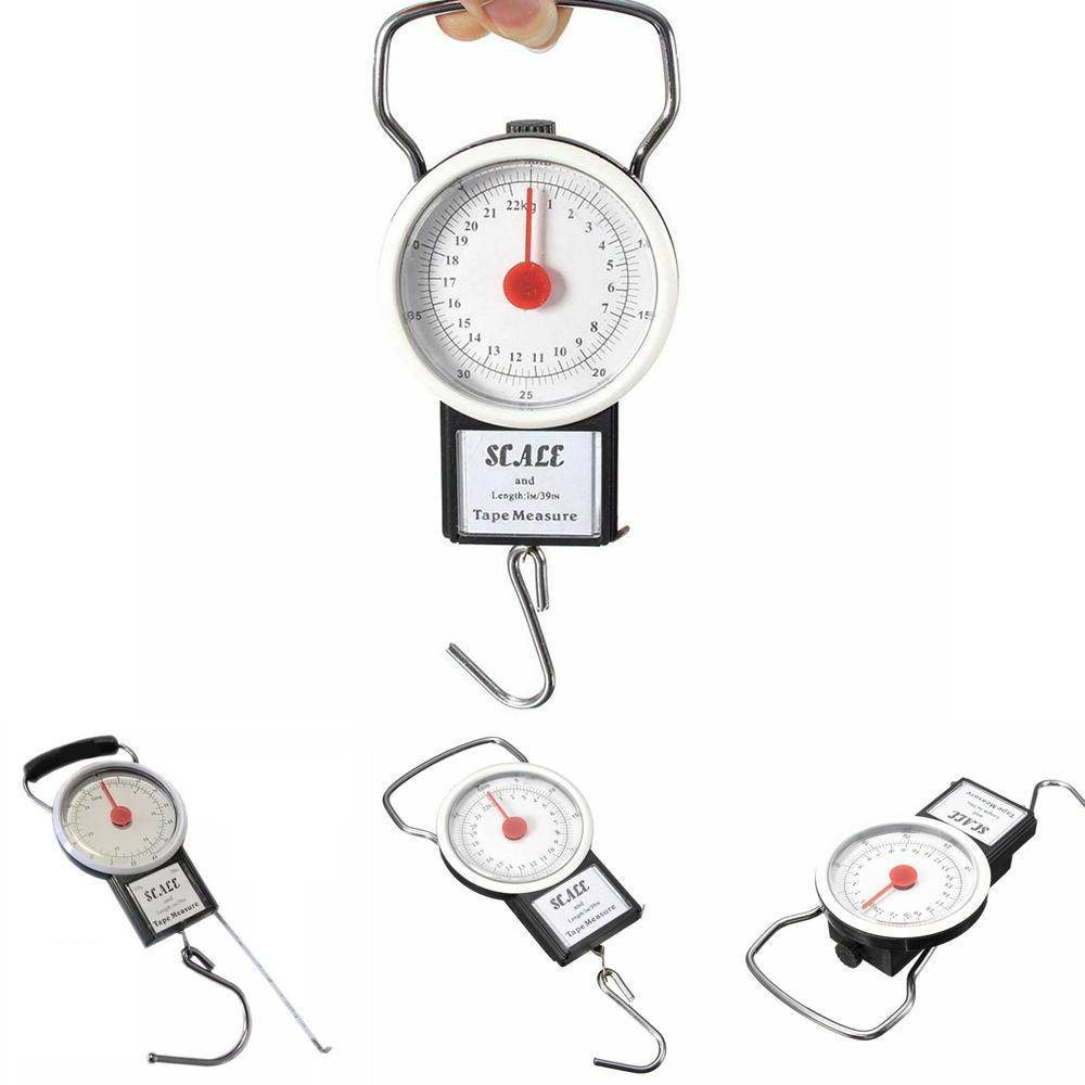 22kg Portable Luggage Weight Hook Scale With Tape Measure_0