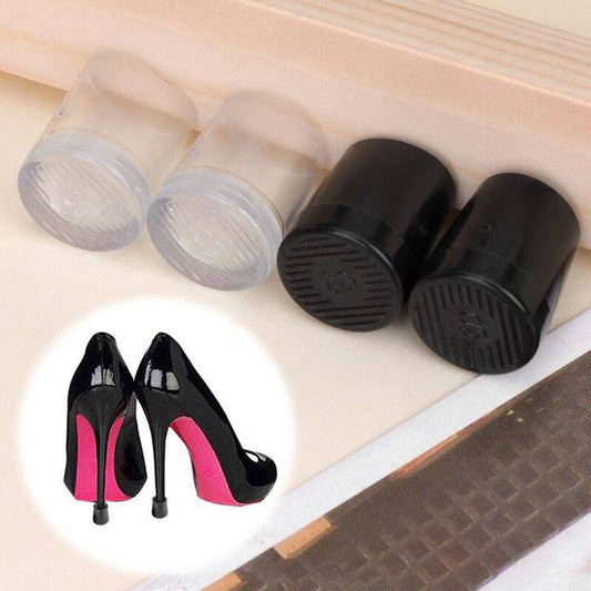 High Heel Protector Non Slip Cover Women Shoe Stopper - Black - S-1.4cm / Black_0
