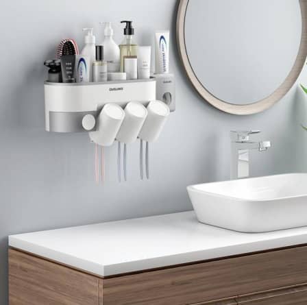 Toothbrush Rack Wall-mounted Storage_0
