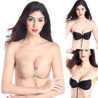 Lace-Up Butterfly Push-Up Bra - C / Nude