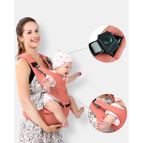 Multifunction Ergonomic Hipseat Baby Carrier - Pink_0