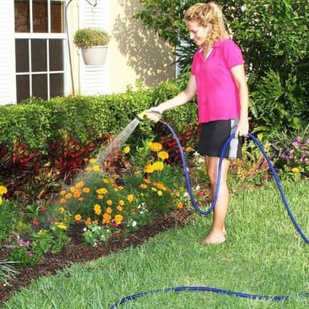 Garden Hose - Retractable Twist-free and Tangle-free Garden Hose - BLUE_0