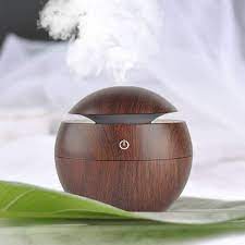 Ultrasonic Aroma Humidifier with Colour Changing LED - Dark Brown_0