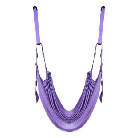 Adjustable Wall Aerial Yoga Rope - Purple_0
