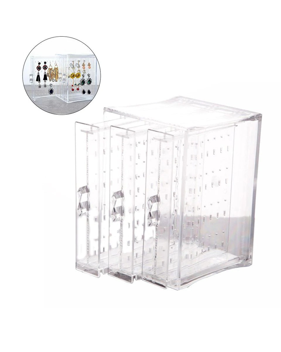 3 Panels Earrings Holder Organiser_0