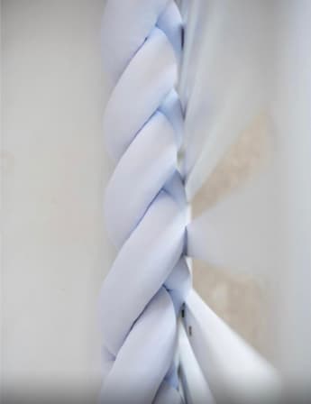 Braided Cot Bumper - Light Blue_0