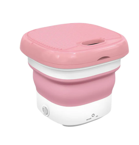 8L Mini Foldable Sterilizing Washing Machine - Pink_0