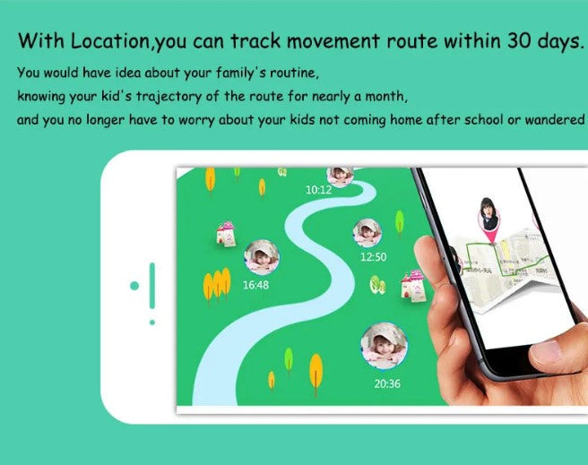 Q90 Smart Watch for Kids with SOS Alarm - Pink_1