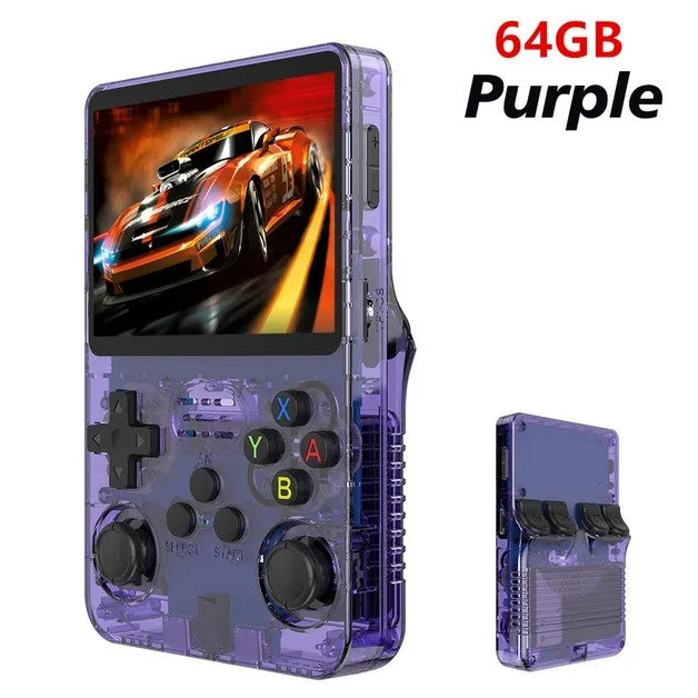 R36S Retro Handheld Video Game Console Linux System 3.5 Inch IPS Screen Portable Pocket Video Player - 64 GB_2