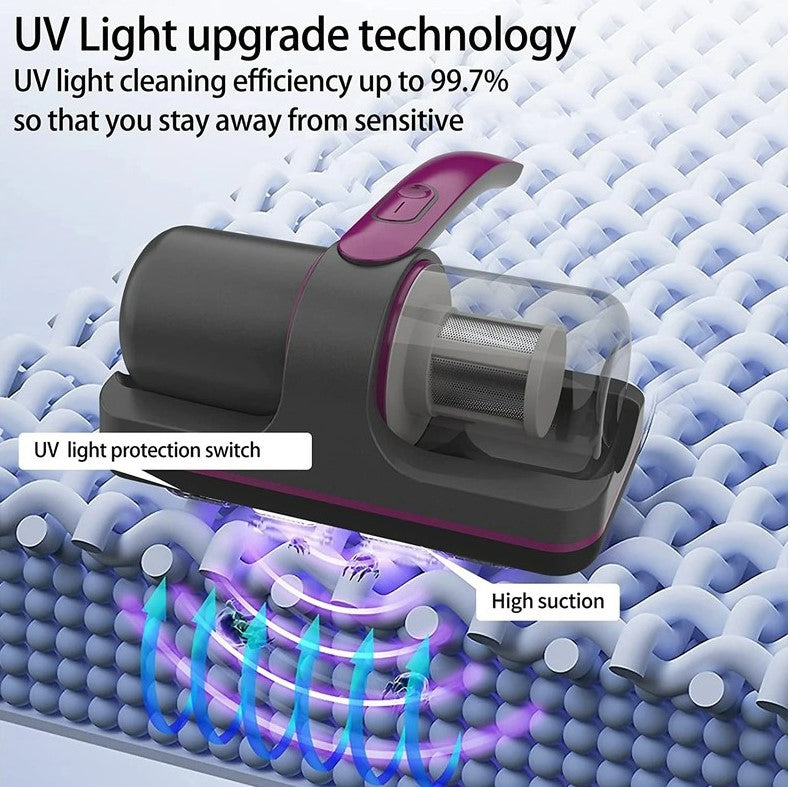 Ultraviolet Mite Removal Instrument Vacuum Cleaner Cordless Handheld Vacuum For Mattress Sofa Bed Home Detachable Filter_1