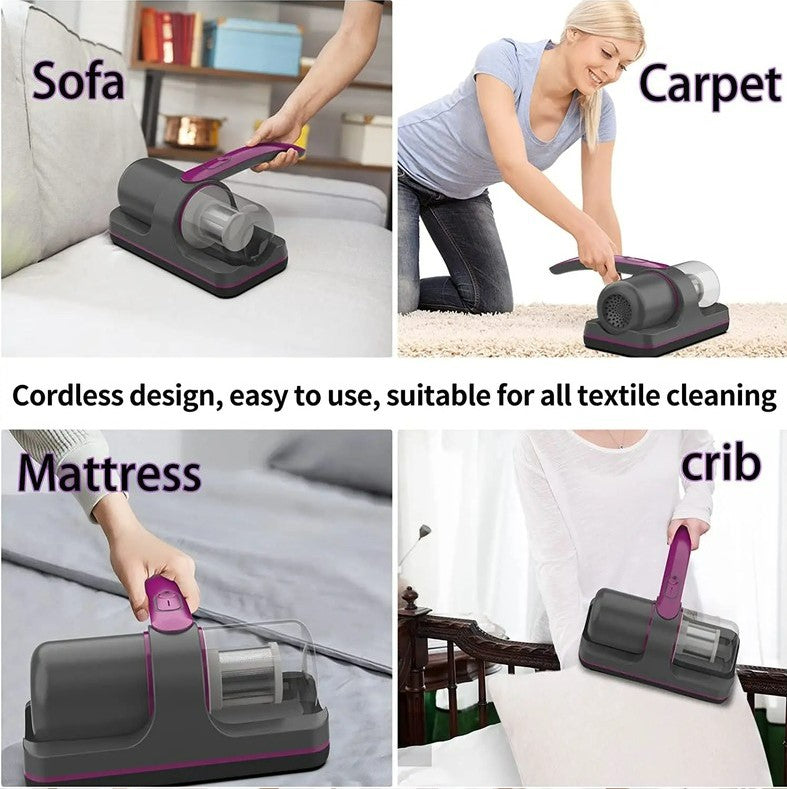 Ultraviolet Mite Removal Instrument Vacuum Cleaner Cordless Handheld Vacuum For Mattress Sofa Bed Home Detachable Filter_4