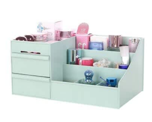 Cosmetic Storage Box - Blue