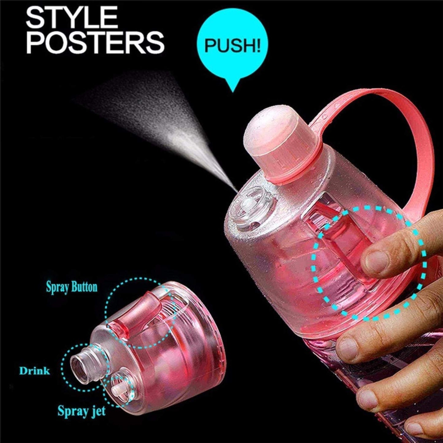 Facial Mist Water Bottle - Pink