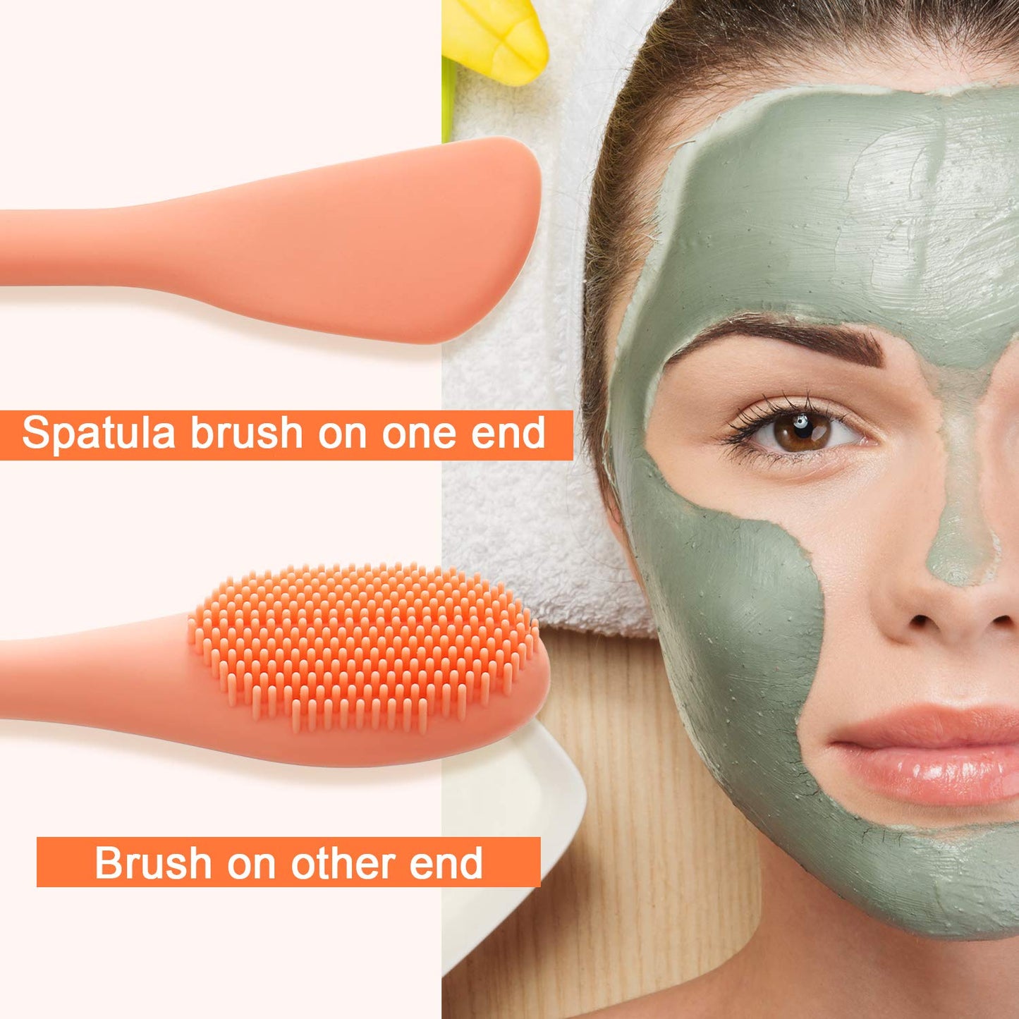 Double-Sided Silicone Face Mask Brush