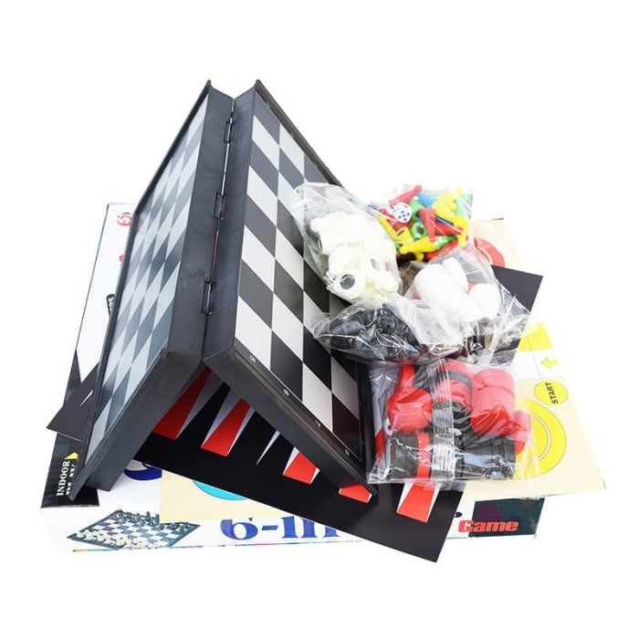 6-in-1 Family Board Game Set