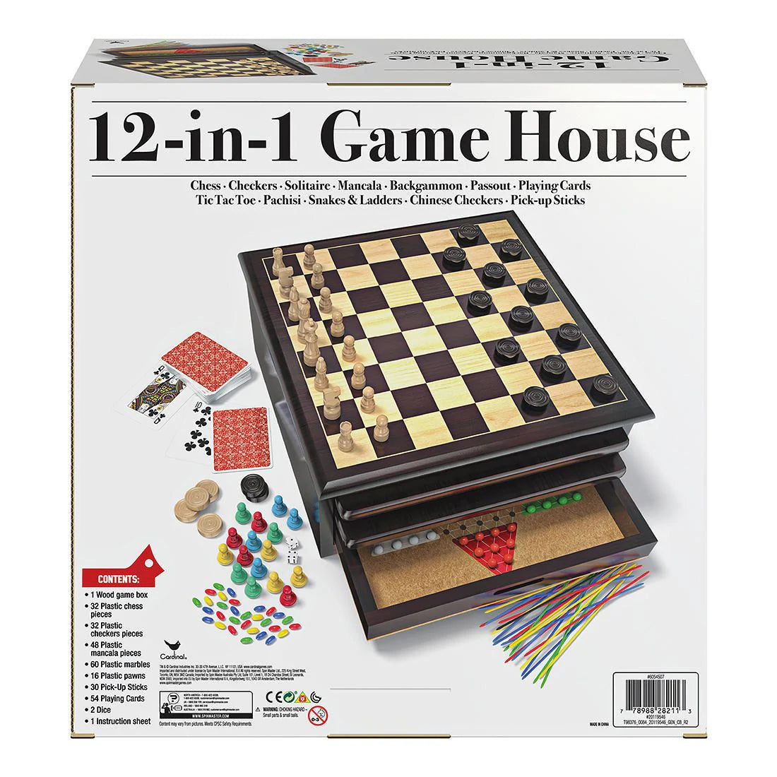 12-in-1 Board Games Set