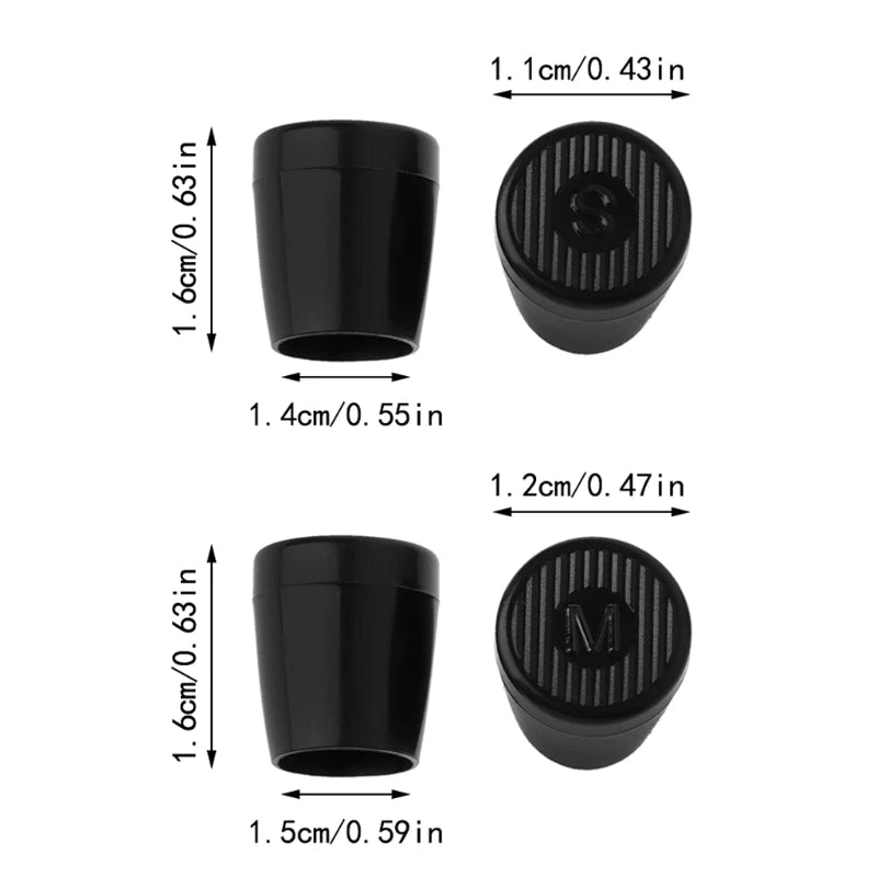 High Heel Protectors - Black (Small - 1.4cm)