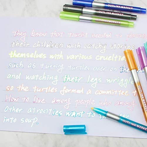 Metallic Outline Markers