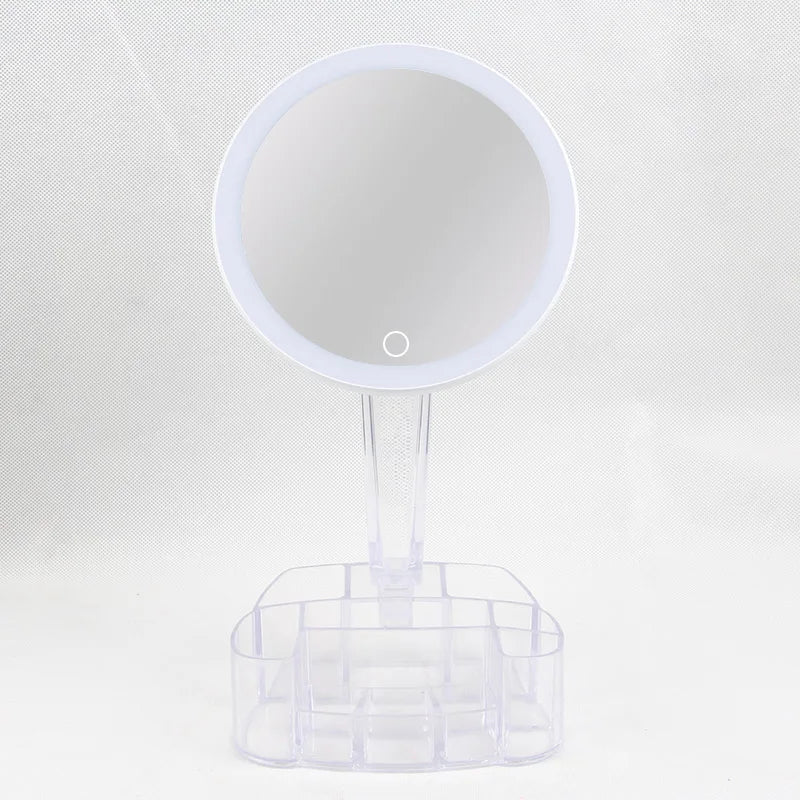 Make-Up Mirror with LED Desk Lamp