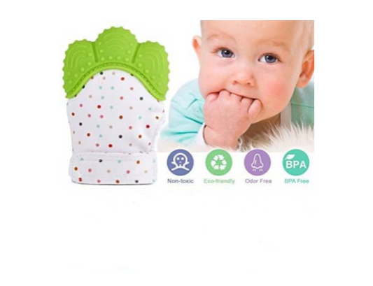 Baby Teething Mitten - Green